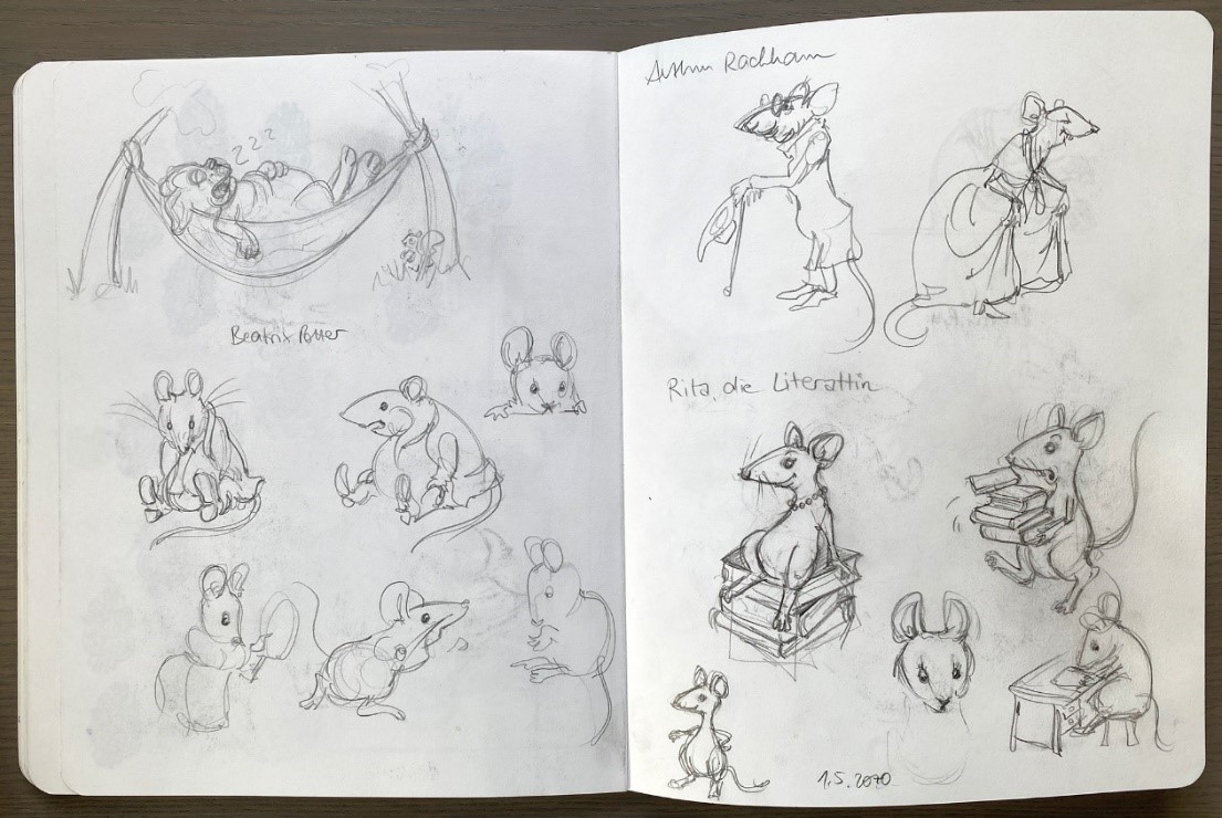 Sandra Biskup CharacterSketches Ratten