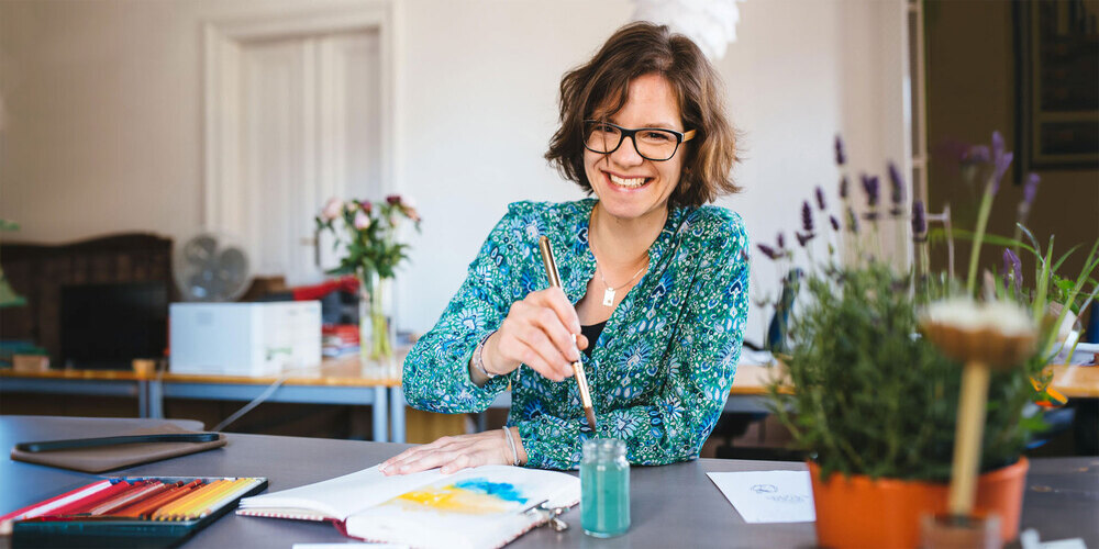 sandfarbe sandra biskup Portrait